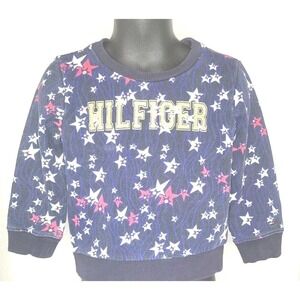 GIRL'S‎ SIZE 98 3T TOMMY HILFIGER BLUE STAR LOGO SWEATSHIRT